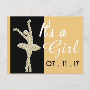 Daisy Ballerina, Invitación Recién nacido
