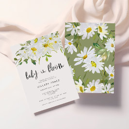 Daisy blanco | Invitación floral de verano de Baby