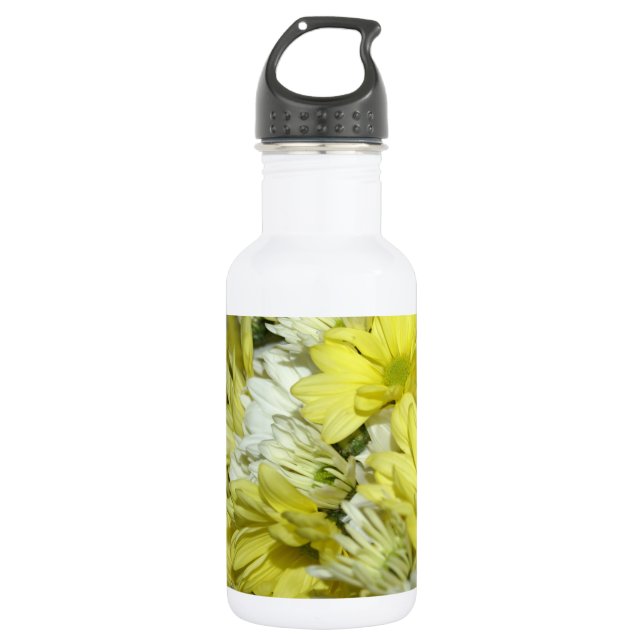 Daisy Bouquets Botella de agua de acero inoxidable (Anverso)
