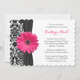 Daisy Bridal Shower Invitación | Damask Gerber