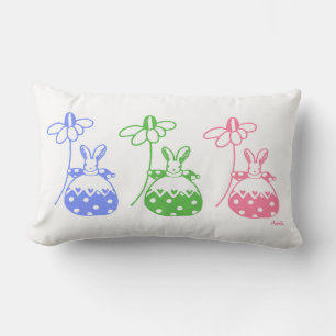 Daisy bunny lumbar almohada