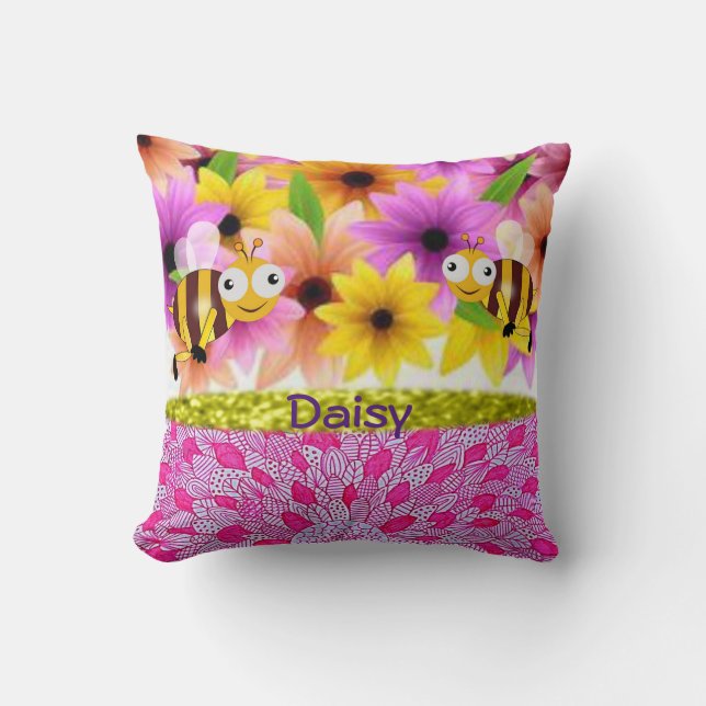 Daisy, Cojín decorativo del Día de la Madre (Anverso)