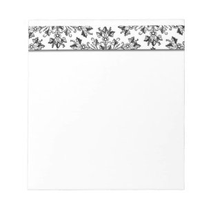 Daisy Damask Floral Etching en el Bloc de notas ne