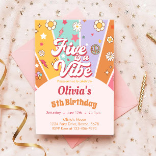 Daisy Five es una invitación al quinto cumpleaños