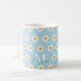 Daisy Floral Mug - Copa de café estético