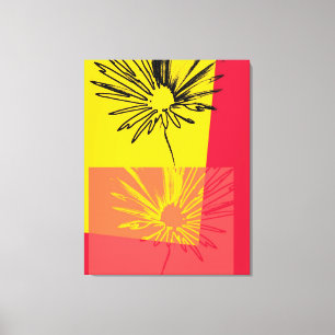 Daisy Flower c.1982 - Lienzo envuelto de arte fino