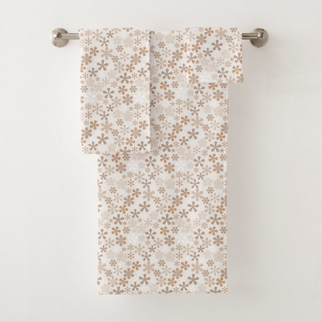 Daisy Flowers Beige Floral Aesthetic Ditsy Tan (In situ)