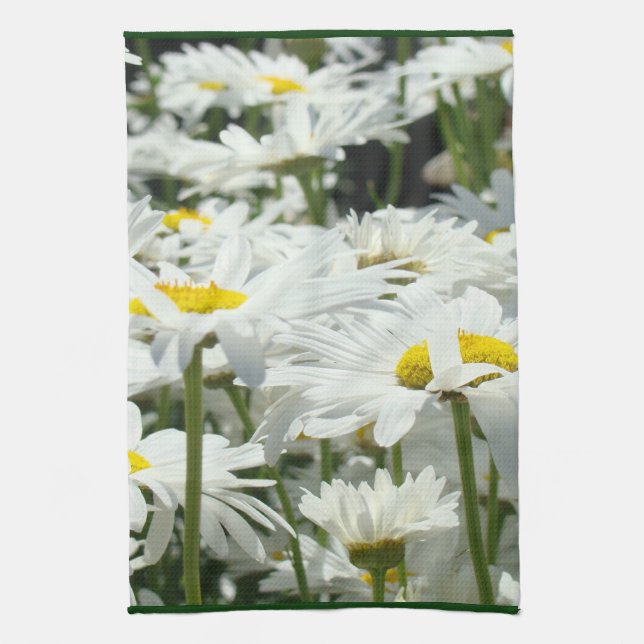 Daisy Flowers Kitchen Toallas de mano Daisies (Vertical)