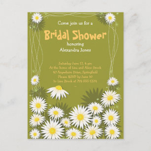 Daisy Garden Bridal Shower Party Invitación