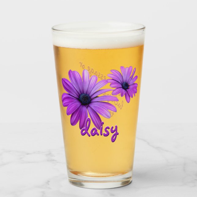 Daisy Glass Personaliza Daisies Glasses & Decour (Anverso (lleno))