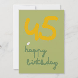 DAISY GREEN - Tarjeta de invitación floral de cump