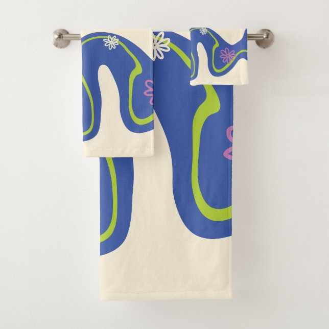 Daisy Groove Azul, Naranja, Púrpura, Verde y Crema (In situ)