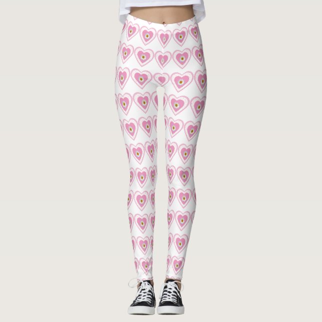 Daisy Hearts Leggings (Anverso)