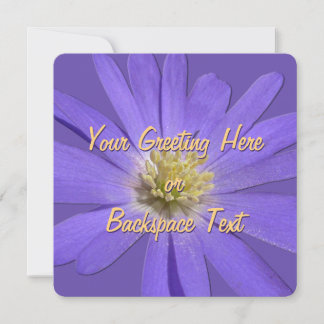 Daisy Invitaciones Personalizado Tarjeta RSVP Purp