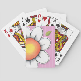 Daisy Joy rayas rosas Bicicletas® Cartas de juego