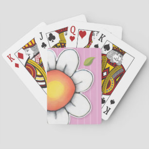 Daisy Joy rayas rosas Bicicletas® Cartas de juego