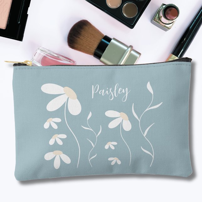 Daisy Makeup Pouch - Bolsa Verde Botánica Floral (Subido por el creador)