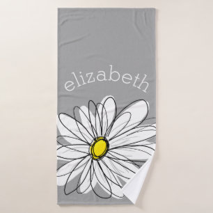 Daisy moderno con gris y amarillo