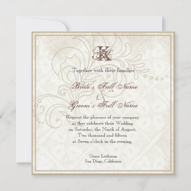 Daisy, Pansy, Rosa en mariposa, Invitación a la bo (Anverso)