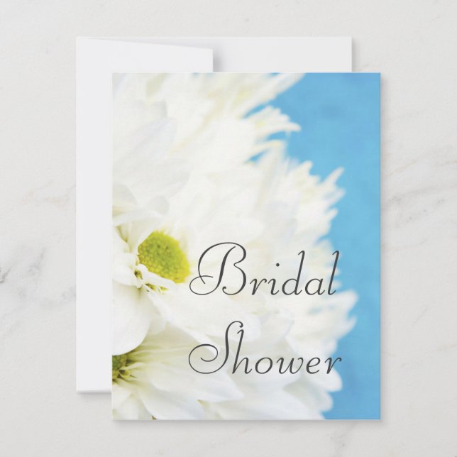 Daisy Photo Bridal Shower Invitación (Anverso)