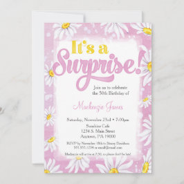 Daisy Rosa Invitación a fiesta sorpresa Damas Flor