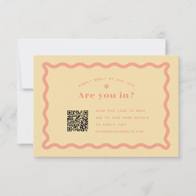 Daisy RSVP con código QR (Anverso)