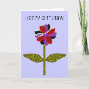 Daisy Shining Plastic Personalizable Tarjeta de sa