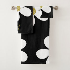 Daisy Simple Black White Gold Personal