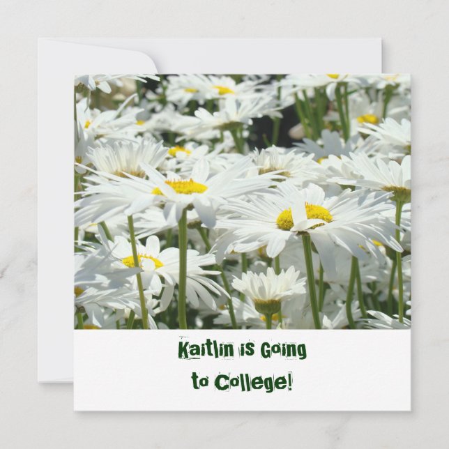 Daisy sobre invitaciones a la fiesta de despedida (Anverso)