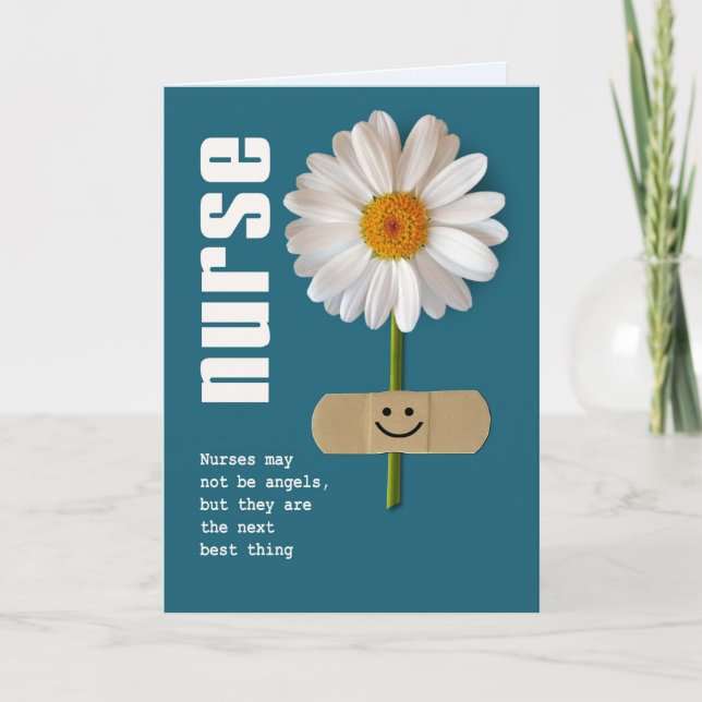 Daisy sonriente. Tarjetas de felicitación del día  (Anverso)