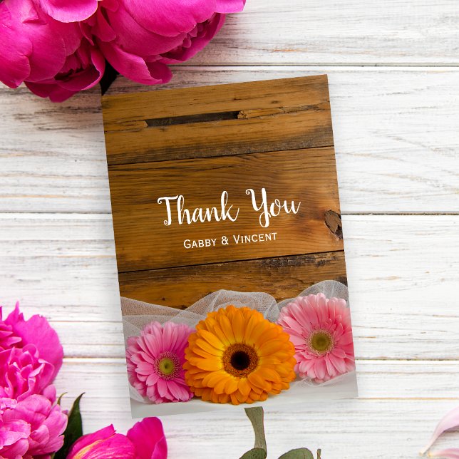 Daisy Trio Country Barn Boda Gracias Notas (Subido por el creador)