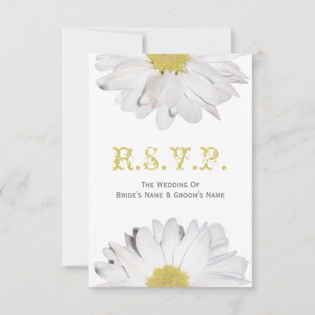 Daisy Wedding RSVP (Anverso)