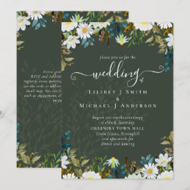 Daisy Wildflowers Greenery Boda