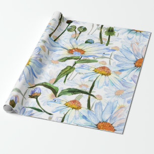 Daisy Wrapy Papel Flor Blanco