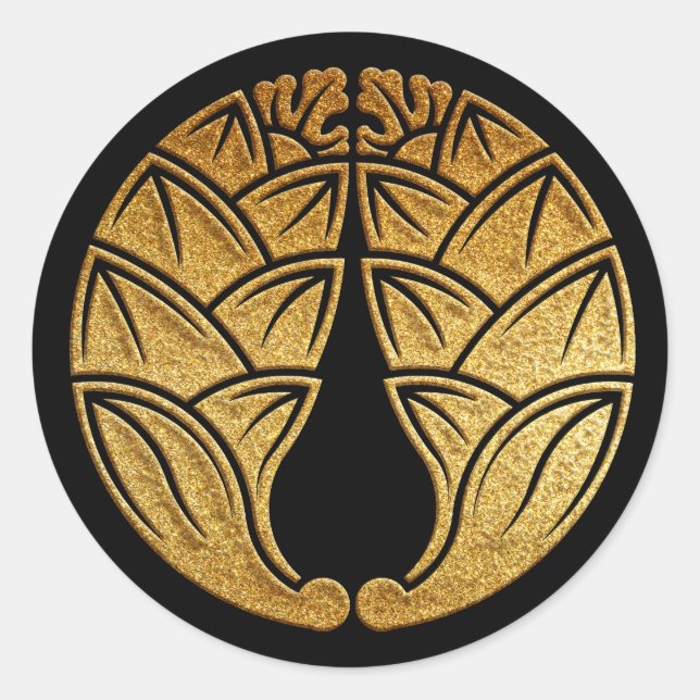 Daki Myoga Kamon en el sello de oro (Anverso)