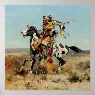 “Dakota Chief” Arte Occidental de Charles M Russel