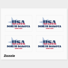 Dakota del Norte Mi Pegatina de estado de origen