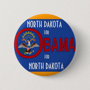 DAKOTA DEL NORTE PARA el botón de OBAMA