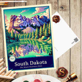 Dakota del sur | Postal con cubierta de estilo ani
