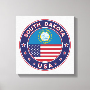 Dakota del Sur, poster de Dakota del Sur, lienzo