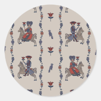 Dala B - Pegatinas redondos para el arte de las sá