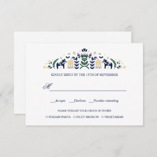 Dala Escandinava Caballo WEDDING RSVP V1