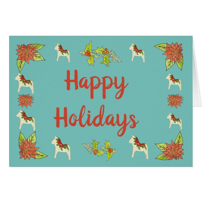 Dala Holiday Card (Anverso (Horizontal))