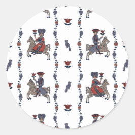 Dala W - Pegatinas redondos para el arte de las sá