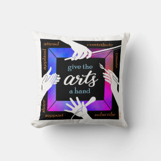 Dale la mano a las artes Almohada de autógrafos