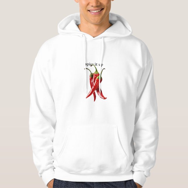 🌶️ Dale Sabor Sudadera con Capucha para Hombres (Anverso)