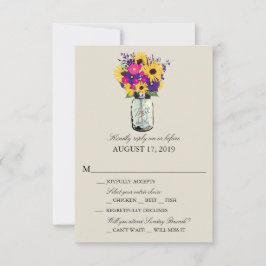 Dalias y Girasoles en Tarros de Mason | RSVP