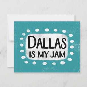Dallas es mi tarjeta de saludo de jamón