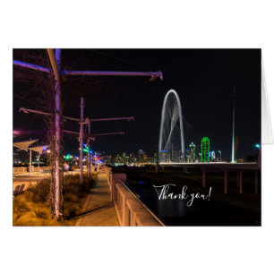 Dallas Evening Walk Tarjeta de agradecimiento