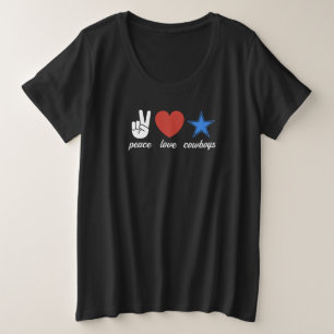 Dallas Peace Love Cowboys Diseño para orgullosos